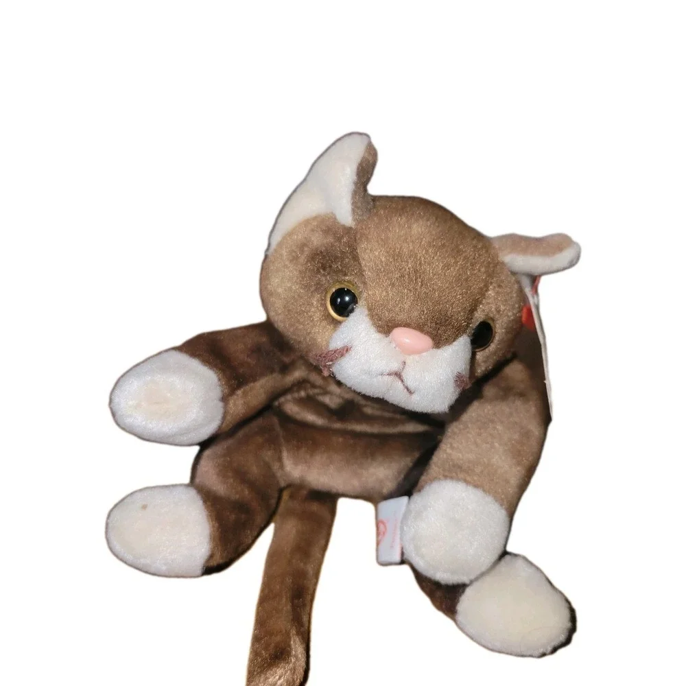 Ty Beanie Baby Pounce 1997 & Scat 1998 Cat Lot w Tags Vintage Plush‎